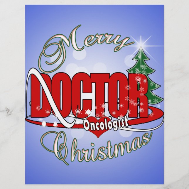 LÁMINA MÉDICA ONCOLOGISTA MERRY NAVIDAD (Anverso)