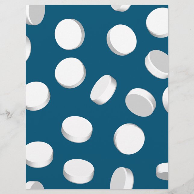 Lámina medicamentos para pastillas azules (Anverso)