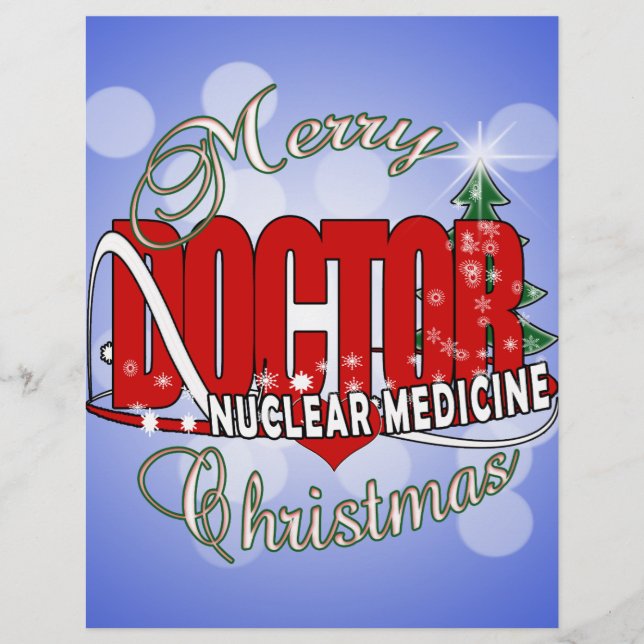 Lámina MEDICINA NUCLEAR DE navidades (Anverso)