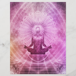 Lámina Meditación espiritual del yoga Zen Colorful