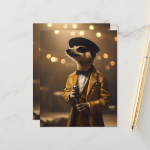 Lámina "Meerkat Moonlight: La Serenata de un Crooner" 