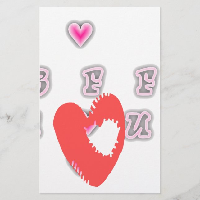 Lámina MEJ. Mejores Amigos Para Siempre: Te Amo Cita de T (Anverso)