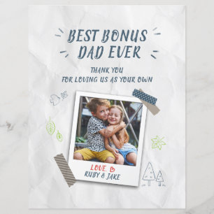 Lámina Mejor Día de los Padres de Bono de Papá Noel Foto