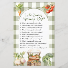 Lámina Mejor juego de mami de mercado fresco de crecimien