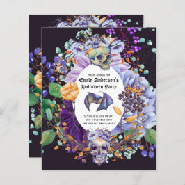 Lámina Mejor Valor HALLOWEEN Invitar Calaveras Calabazas 