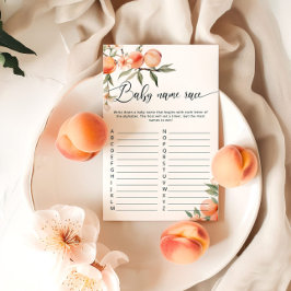 Lámina Melocotón de frutas raza de bebé juego de ducha de