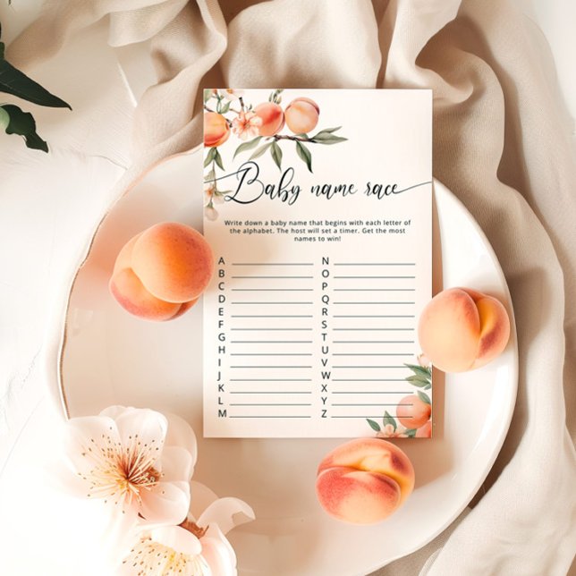 Lámina Melocotón de frutas raza de bebé juego de ducha de (Subido por el creador)