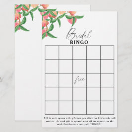 Lámina Melocotones - Juego de bingo para despedida de sol