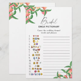 Lámina Melocotones - juego de pictionary de emojis para d