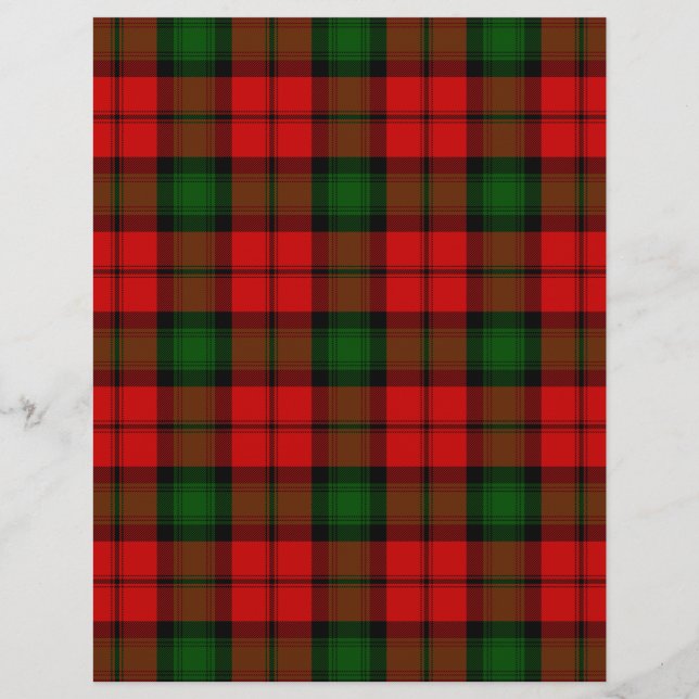 Lámina Melocotonus tartan (Anverso)
