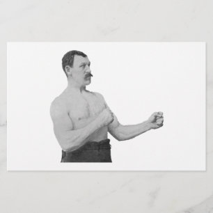 Lámina Meme del hombre demasiado masculino