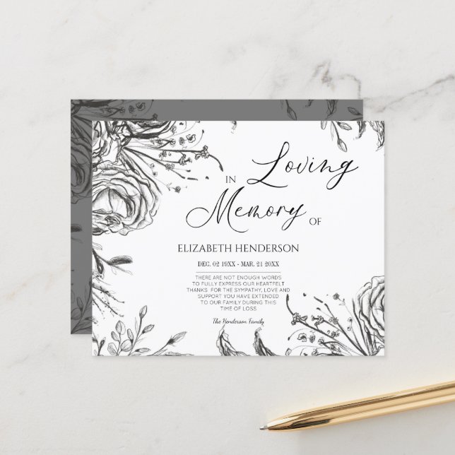 Lámina Memoria de simpatía presupuestaria /Gracias. (Anverso/Reverso In Situ)