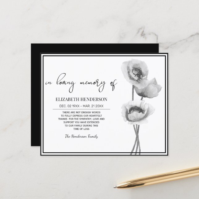 Lámina Memoria de simpatía presupuestaria /Gracias. (Anverso/Reverso In Situ)