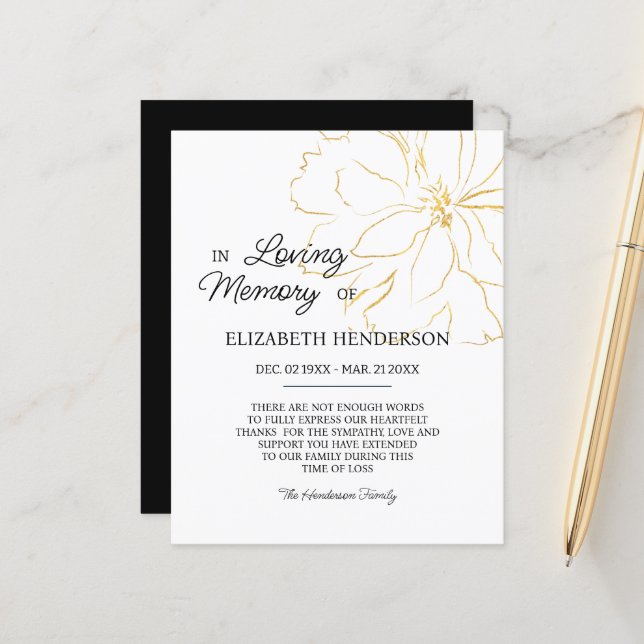 Lámina Memoria de simpatía presupuestaria /Gracias. (Anverso/Reverso In Situ)