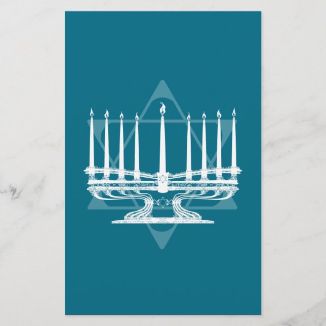 Lámina Menorah y estrella IV (Anverso)