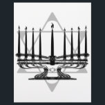Lámina Menorah y Star I<br><div class="desc">Material gráfico original de Thedustyphoenix. http://www/thedustyphoenix.com</div>