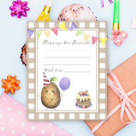 Lámina Mensaje de cápsula de la hora de cumpleaños de la 