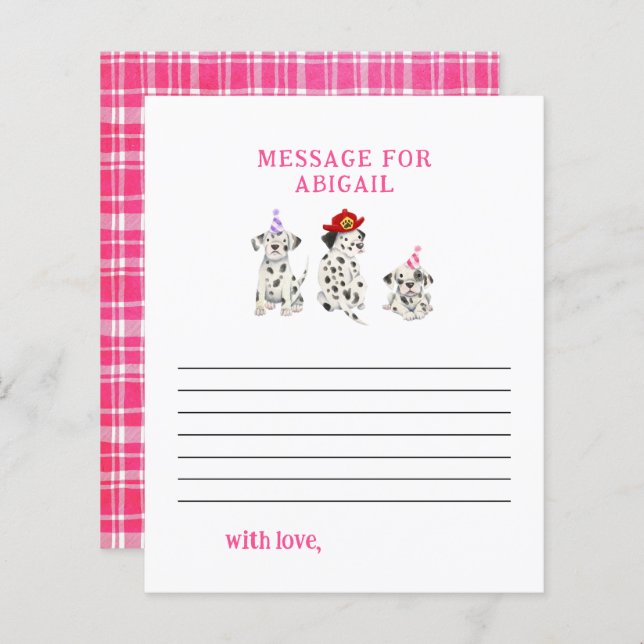 Lámina Mensaje de la cápsula de cumpleaños del Chica de b (Anverso / Reverso)