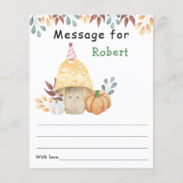 Lámina Mensaje de la cápsula de la hora del cumpleaños de