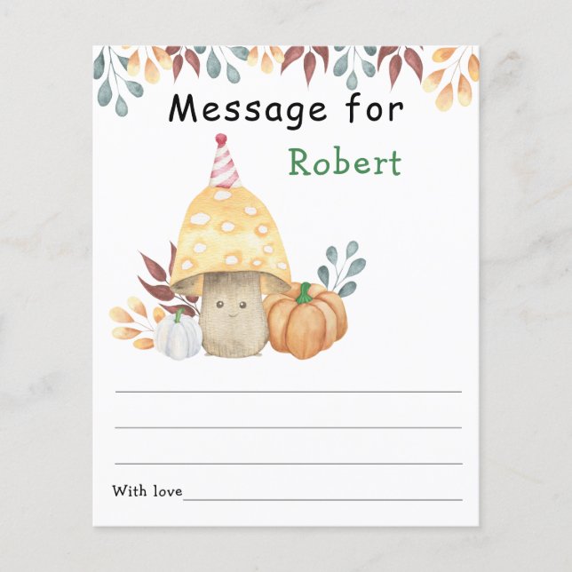 Lámina Mensaje de la cápsula de la hora del cumpleaños de (Anverso)