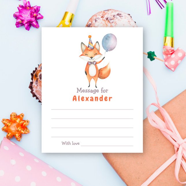 Lámina Mensaje de la cápsula del cumpleaños de Fox (Subido por el creador)