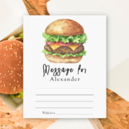 Lámina Mensaje de la cápsula del tiempo de barbacoa de la