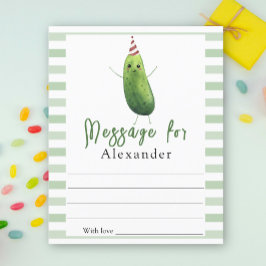 Lámina mensaje de la cápsula del tiempo de la cola del pe