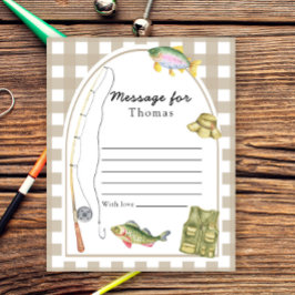 Lámina Mensaje de la cápsula del tiempo del pescador pequ