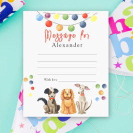 Lámina Mensaje de la cápsula del tiempo para niños de Dog