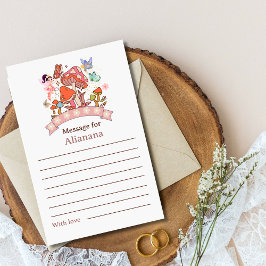 Lámina Mensaje de primer cumpleaños de hadas de la cápsul