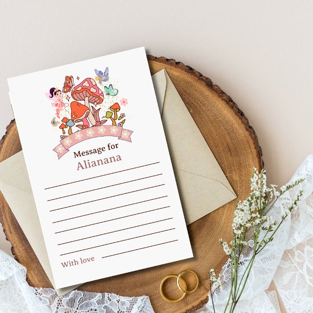 Lámina Mensaje de primer cumpleaños de hadas de la cápsul (TimeCapsule message)