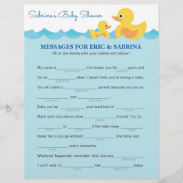 Lámina Mensajes para que los padres sean Baby Shower de d