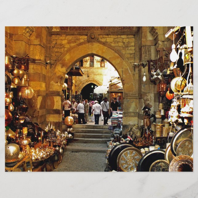 Lámina Mercado de Khan al-khalili (Anverso)