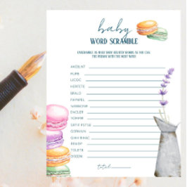 Lámina Mercado francés - juego de palabras para niños