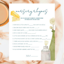 Lámina Mercado francés - Juego de rimas de guardería de B