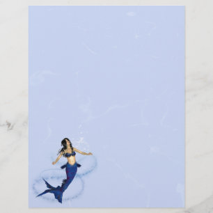 Lámina Mermaid Magic Stationery Letterhead