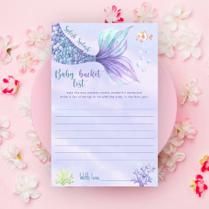 Lámina Mermaid Under the sea Baby Bucket list
