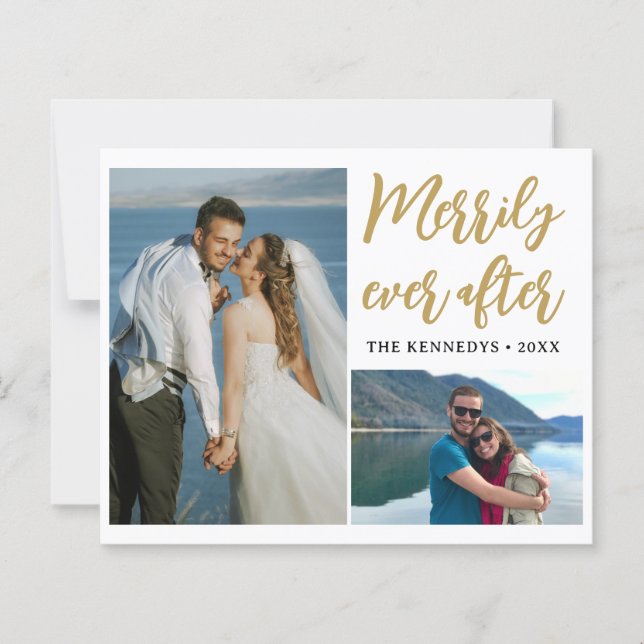 Lámina Merrily siempre después de la Invitación de 2 Boda (Anverso)