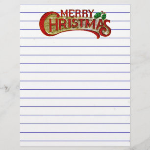 Lámina Merry Christmas Letterhead