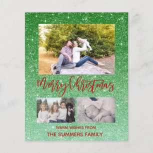 Lámina Merry Christmas Sparkle Purpurina Photo Budget