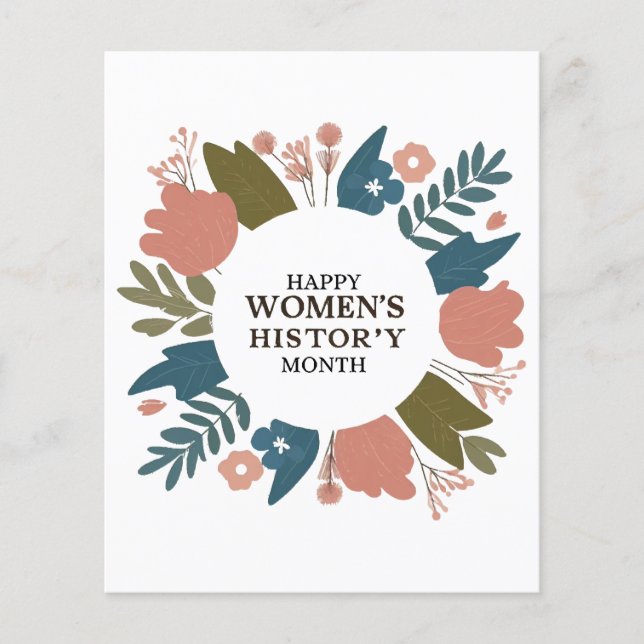 Lámina Mes de la historia de la mujer (Anverso)