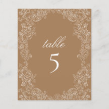 Mesa Marrón Dorado Corona Botánica Rococó