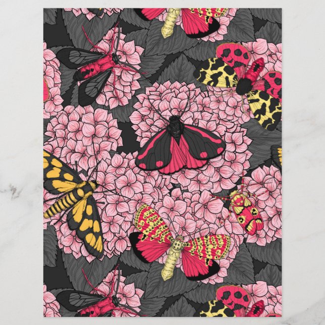 Lámina Metas en hidrangea rosa (Anverso)