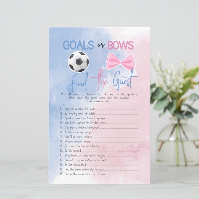 Lámina Metas o arcos encuentran que el género invitado re (Anverso de pie)