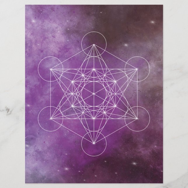 Lámina Metatron, chakra,zen,sacred geometric, angel (Anverso)