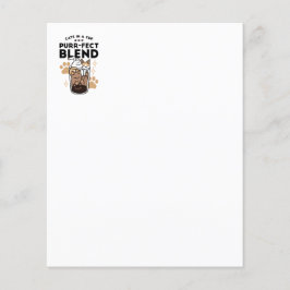 Lámina Mezcla perfecta: arte de gato y café para amantes 