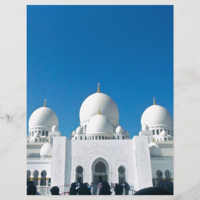Lámina Mezquita de Abu Dhabi (Anverso)