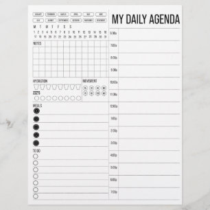 Lámina Mi agenda diaria