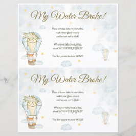 Lámina ¡Mi Agua Se Rompió! Juego Baby Shower