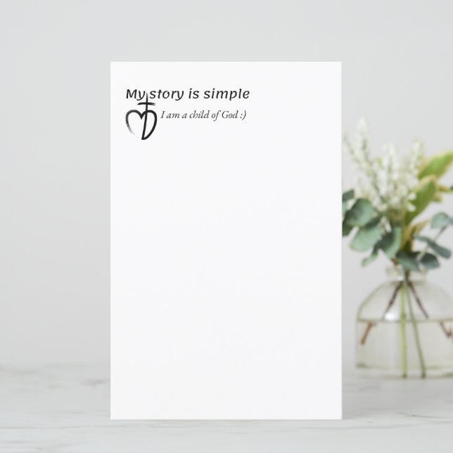 Lámina Mi historia es simple (Anverso de pie)